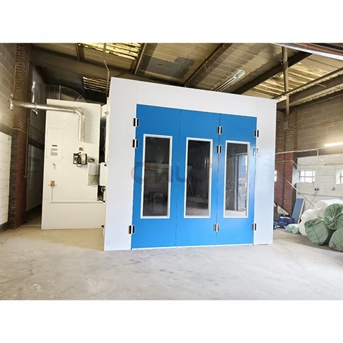 Onze technicus begeleidde de montage van de verfspuitcabine in Londen, Engeland